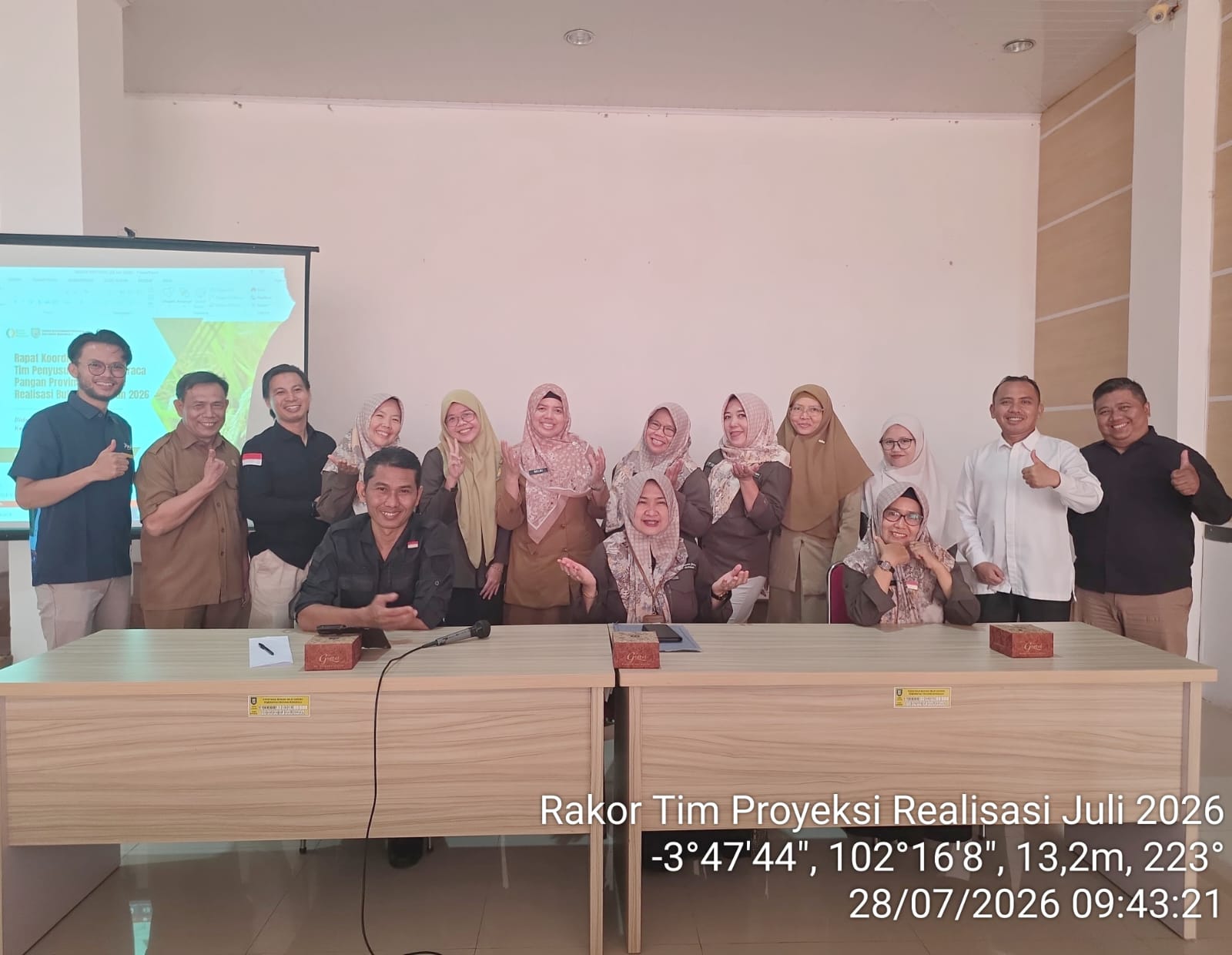 Rakor Proyeksi Neraca Pangan bersama tim lintas OPD